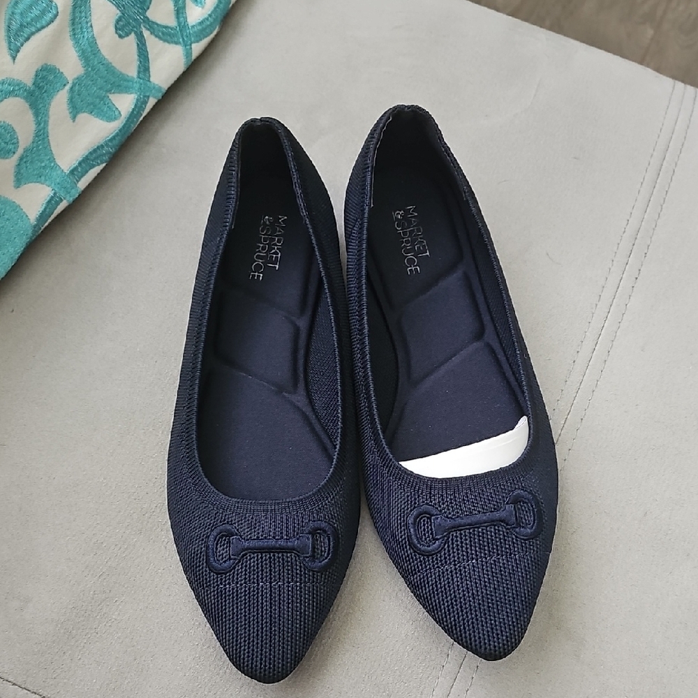 Market & Spruce Dark Blue Women's Loafers